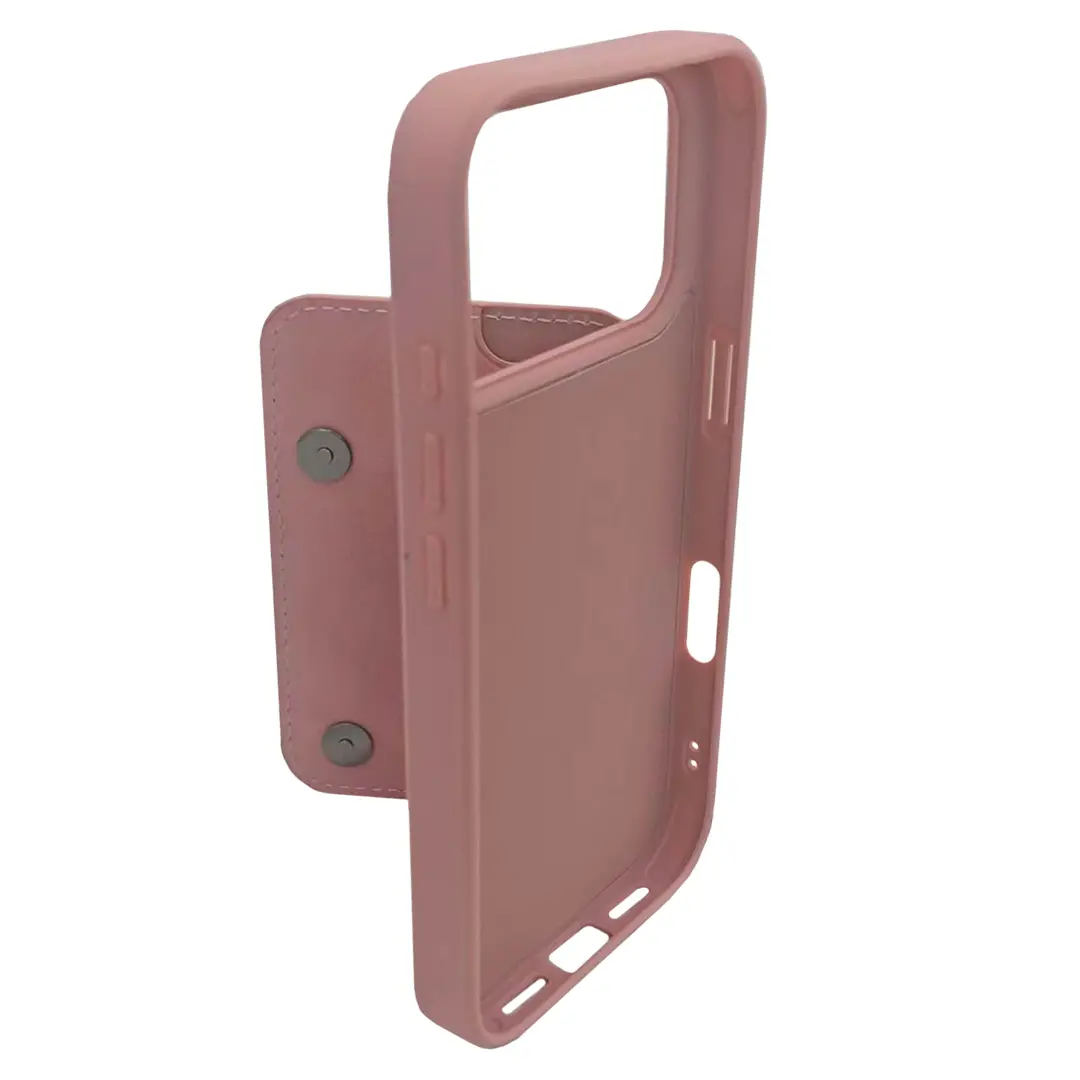 iPhone 17 Pro Modern Card Holder Case Pink
